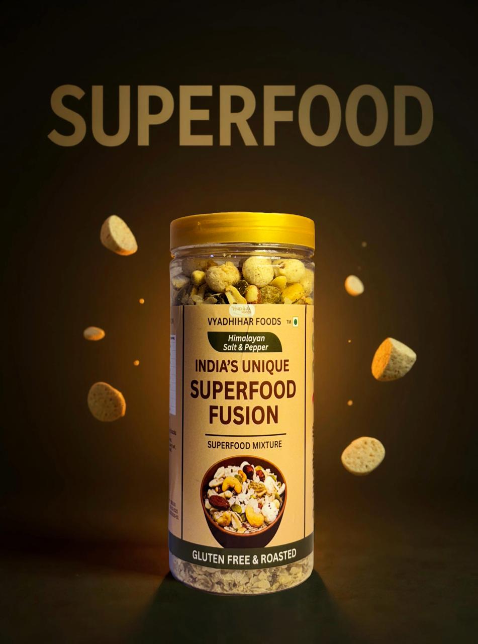 Vyadhihar Foods Superfood Fusion – Himalayan Salt & Pepper | Gluten-Free & Roasted Mix